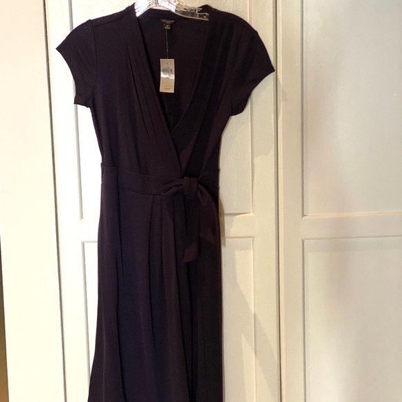🎉 HP 🎉 NWT❣️Ann Taylor Petite Pleated Wrap Dress - Picture 5 of 6